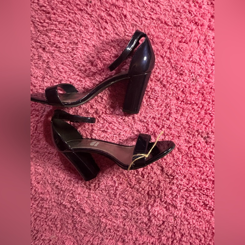 Worthington nwot new Blue Open Toe Block Heel Sandal Heels Summer vacation party